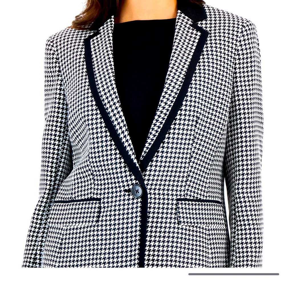 NWT Kasper Houndstooth Blazer - Picture 2 of 9